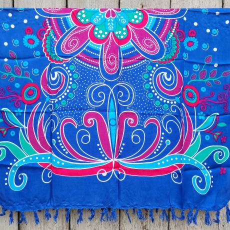 Damen-Wickelrock ohne Bänder + Fransen, 115x165 cm, neu