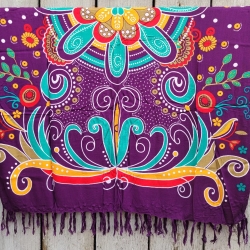 Damen-Wickelrock ohne Bänder + Fransen, 115x165 cm, neu