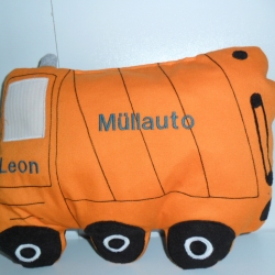 Kuschelkissen Müllauto