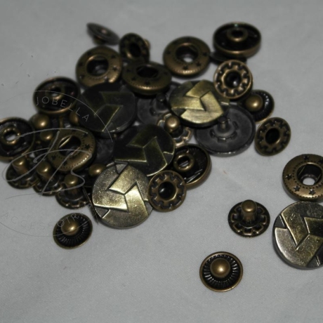 Druckknopf Nr. 1 rund aus Metall (831)