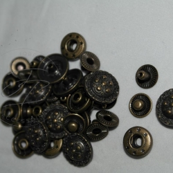 Druckknopf Nr. 9 rund aus Metall (831)