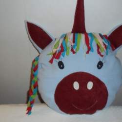 Kuschelkissen Einhorn oder Pferdchen mit Namen