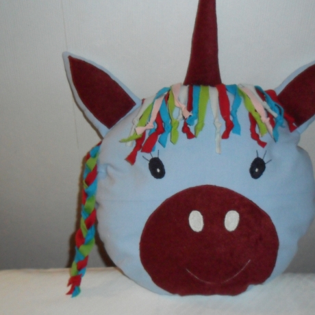 Kuschelkissen Einhorn oder Pferdchen mit Namen