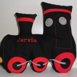 Kuschelkissen Eisenbahn in 2 Farbvarianten