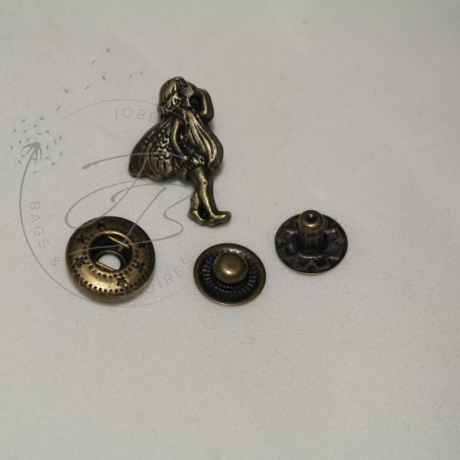 Druckknopf Motiv Fee 2 aus Metall