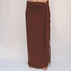 Damen-Wickelrock mit Fransen + Schnalle, 115x165 cm, neu