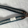 Schlüsselband petrol blau grau 90cm x 3cm Qualität satingefasst  
