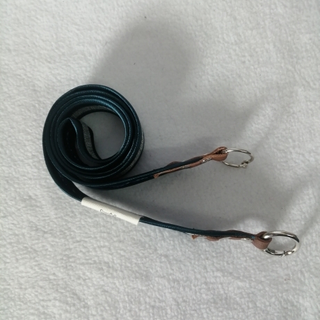 Schlüsselband petrol blau grau 90cm x 3cm Qualität satingefasst  