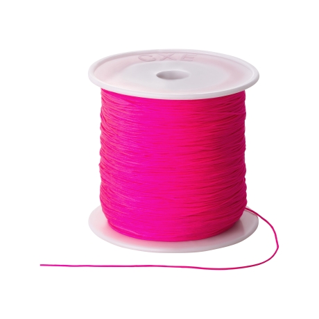 10m Makrameeband Ø0,5mm Neon Pink Flechten Knoten 