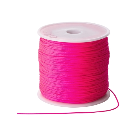 10m Makrameeband Ø0,8mm Neon Pink Flechten Knoten 