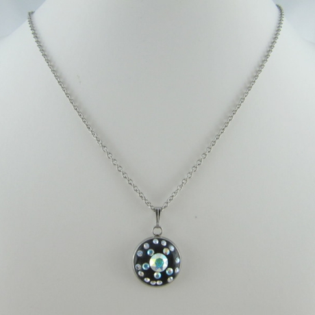 Kette Schwarz Crystal AB (SCK12)