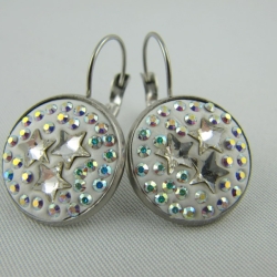 Ohrringe Ohrhänger Crystal Sterne