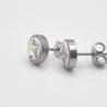 Ohrstecker Weiß Crystal AB Stern Edelstahl (SCO41)