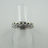 Ring Weiß glitzer Crystal AB Silber Gr.18 (SCR18)