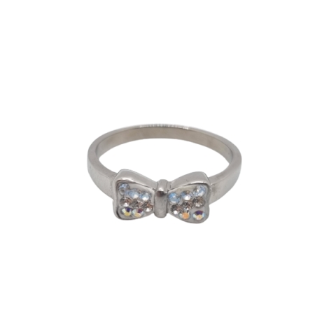 Ring Weiß glitzer Crystal AB (SCR32)