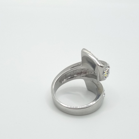 Ring Weiß glitzer Crystal AB (SCR33)