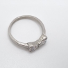 Ring Edelstahl Kristalle Crystal Weiß Crystal AB Gr. 21 (SCR52)