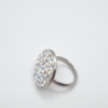 Edelstahl-Ring Crystal AB Weiß Moonlight Shimmer (SCR54)