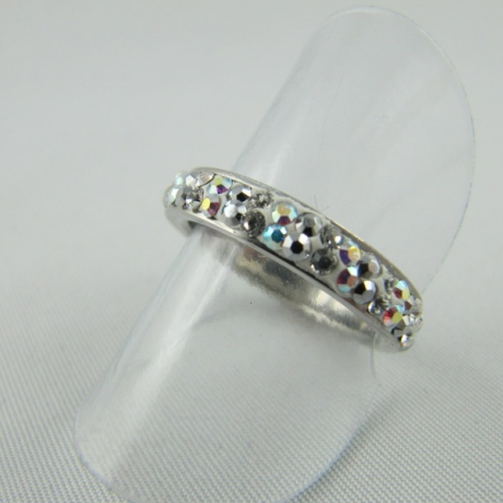 Ring Crystal AB, crystal Narrow (SCR8)