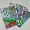 3 Postkarten Set A5 Animal Guide Berlin Grafikdesign Urban Nature