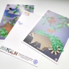 3 Postkarten Set A5 Animal Guide Berlin Grafikdesign Urban Nature