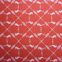 Seafarer - seahorses red