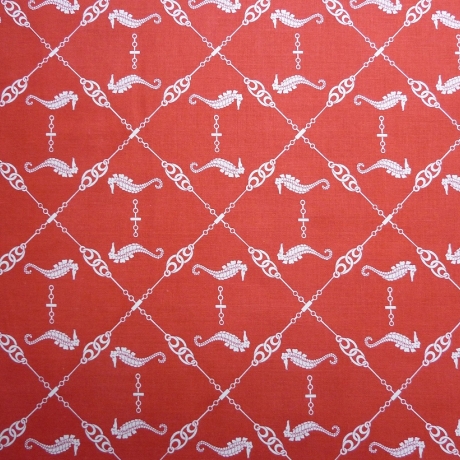 Seafarer - seahorses red