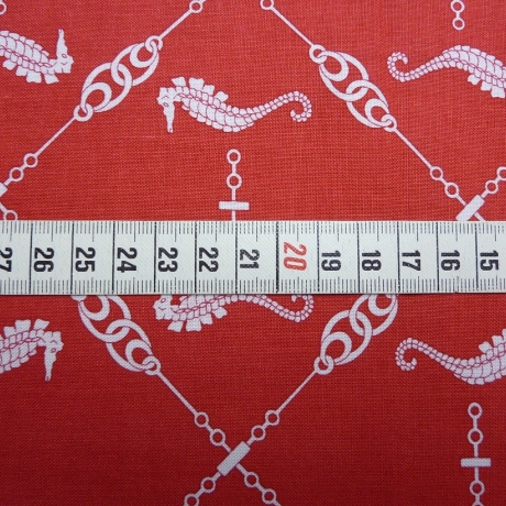 Seafarer - seahorses red