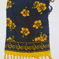 Damen-Wickelrock mit 2 Bändern + Fransen, 110x75 cm, neu