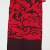 Damen-Wickelrock mit 2 Bändern + Fransen, 110x75 cm, neu