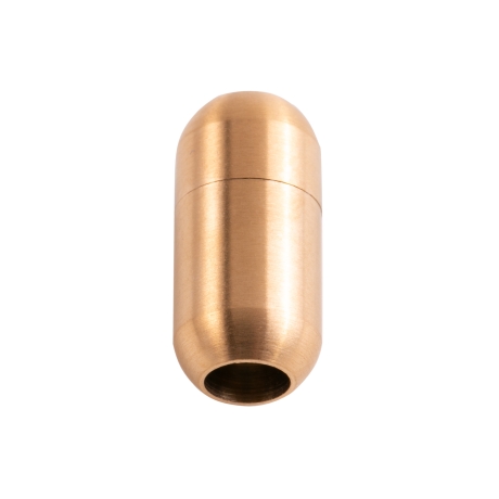 Edelstahl Magnetverschluss Gold 18x7mm (ID 5mm) gebürstet 