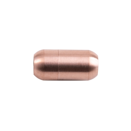 Edelstahl Magnetverschluss Rosegold 18x7mm (ID 5mm) gebürstet 