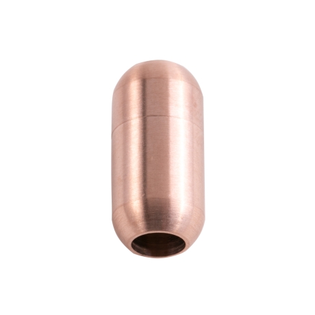 Edelstahl Magnetverschluss Rosegold 18x7mm (ID 5mm) gebürstet 
