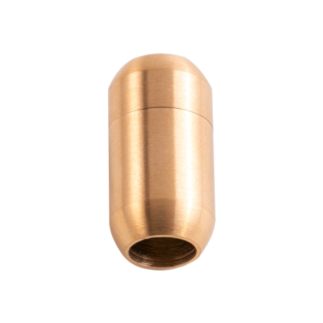 Edelstahl Magnetverschluss Gold 19x10mm (ID 6mm) gebürstet 