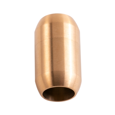 Edelstahl Magnetverschluss Gold  21x12mm (ID 8mm) gebürstet 