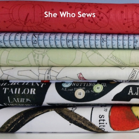 She Who Sews - paper dolls green
