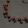 Vintage-inspirierte Halskette - Halsschmuck Glasperlen Elegant