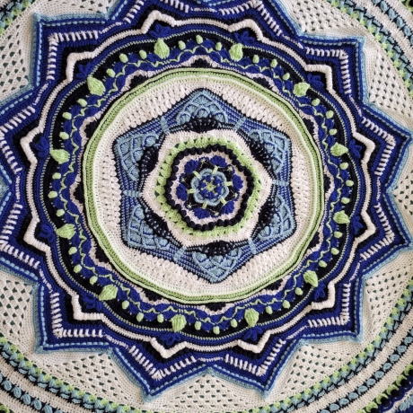 Häkeldecke, Sacred Space Handarbeit