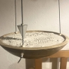 Sandpendel, Pendel mit  Schale aus Mangoholz für den Innenraum