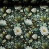 Flowing Bloom Blumen grün Taschenstoff wasserabweisend