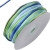 4m Satinband multifarbig grün-blau rund Ø2mm Kumihimo