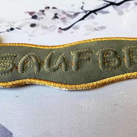 Stickdatei 3D-Anhänger SAUFBRUDI, 3D-Stick, Lesezeichen