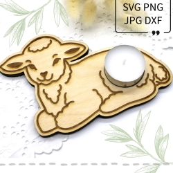 Laser Motiv SET Gravur SVG Schaf Schäfchen Ostern