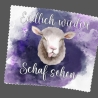 Brillenputztuch Schaf, lustiger Spruch