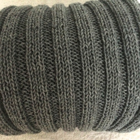 Schal Strickschal XXL in grau handgestrickt von Hobbyhaus