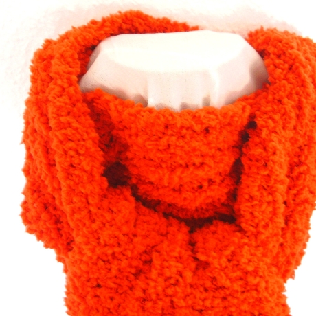 Schal★Orange★superflauschig★Grobstrick★handgestrickt★