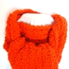 Schal★Orange★superflauschig★Grobstrick★handgestrickt★