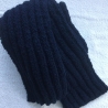Herrenschal Strickschal in dunkelblau handgestrickt