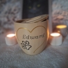 Personalisierte Tierurne mit Tiernamen