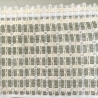 Vintage Scheibengardine in hellbeige (1,45 m x 23 cm) 70er Jahre